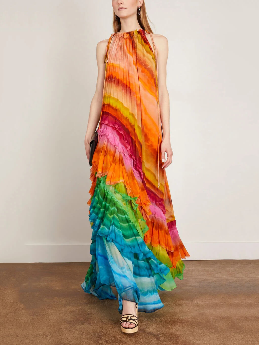Vestido Arco Iris de volantes.