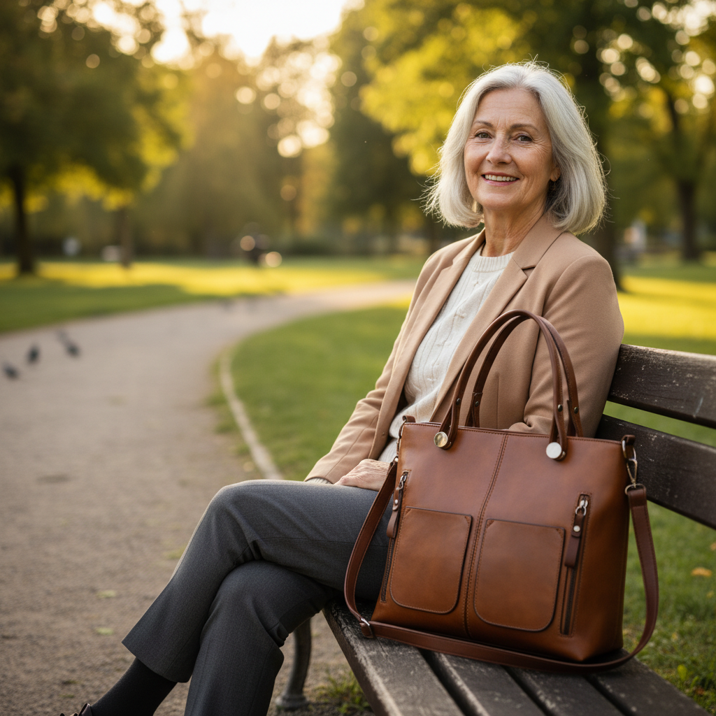 Bolso Casual Elegante de Piel