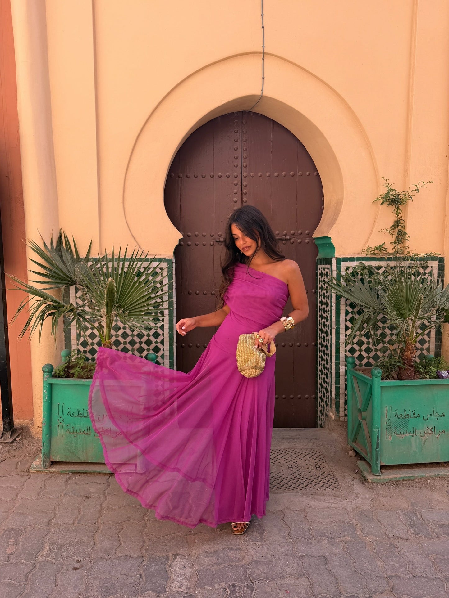 Vestido Camelia Fucsia