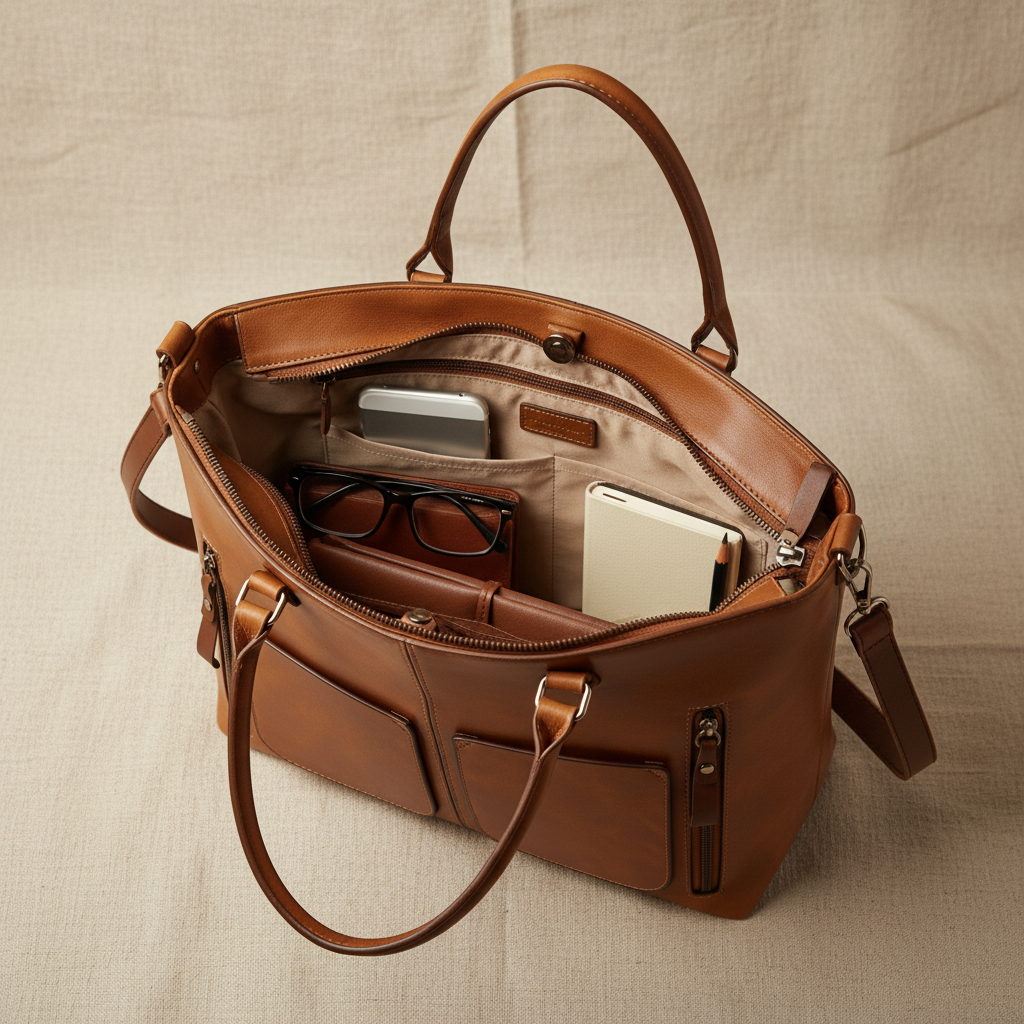 Bolso Casual Elegante de Piel