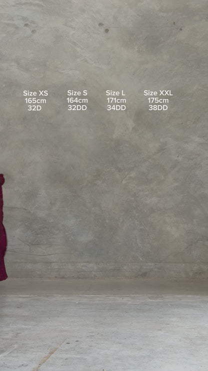 Vestido Élite Burdeos | Seducción Jacquard