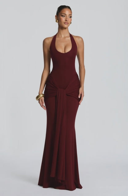 Veneda Vestido Maxi - Rojo Cereza